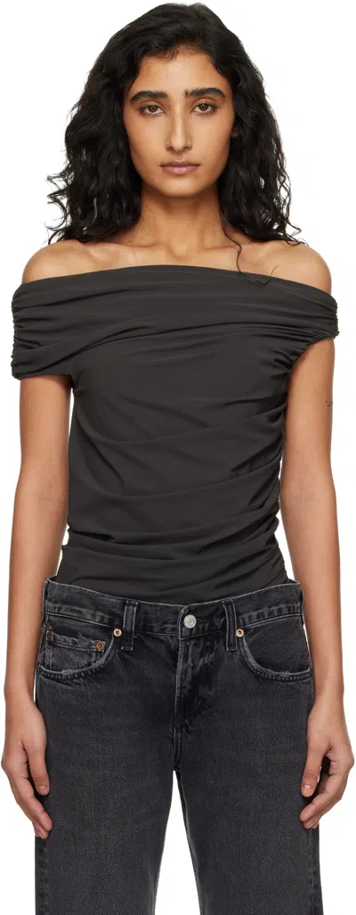 Agolde Brown Sherilyn Bodysuit