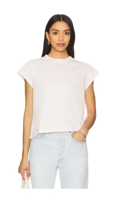 Agolde Bryce Cap Sleeve Tee In Cosmos