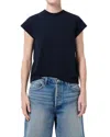 Agolde Bryce Cap Sleeve Tee In Multi