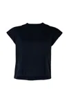 Agolde Bryce Cap-sleeve T-shirt In Black