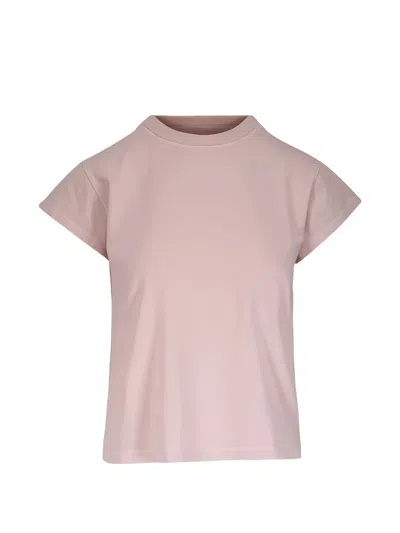 Agolde Bryce Cap-sleeve T-shirt In Pink