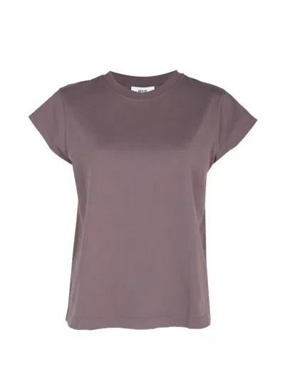 Agolde Bryce Cap-sleeve T-shirt In Purple