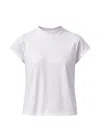 Agolde Bryce Cap Sleeve Tee In Cholla In White
