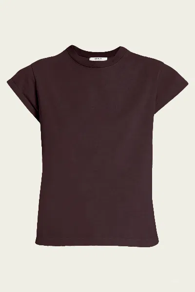 Agolde Bryce Tee In Root In Black