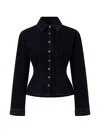 Agolde Buttoned Jacket In Blue