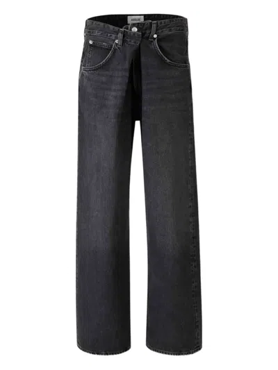 AGOLDE BUTTONED STRAIGHT-LEG JEANS