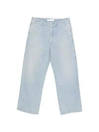 Agolde Button-fastening Jeans In Blue