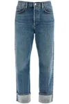 Agolde Ca Straight Low-waist Jeans By Fran In Multi