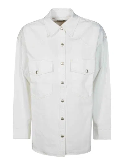 Agolde Milkshake Lotta Flap Pockets Shirt In Multi