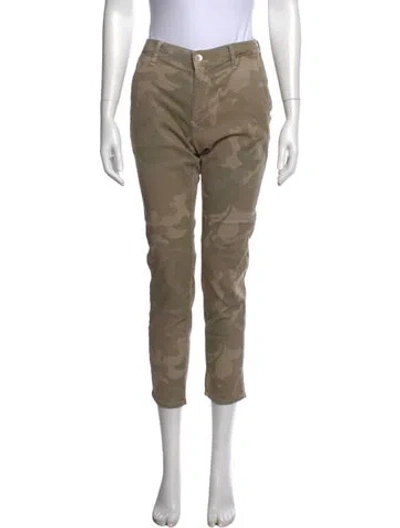 Pre-owned Agolde Camouflage Print Straight Leg Pants W/ Tags In Neutral