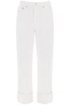 Agolde Ca\n\nstraight Jeans With Low Crotch Fran In White