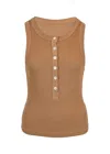 Agolde Caralyn Top Mcona In Brown