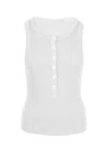 Agolde Caralyn Top Pmina In White