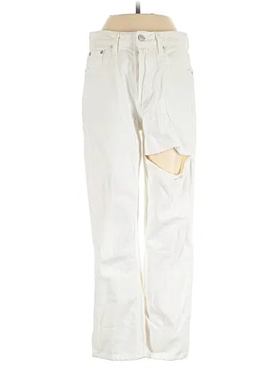 Pre-owned Agolde Cargo Pants In Ivory