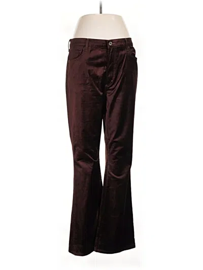 Pre-owned Agolde Casual Pants In Burgundy