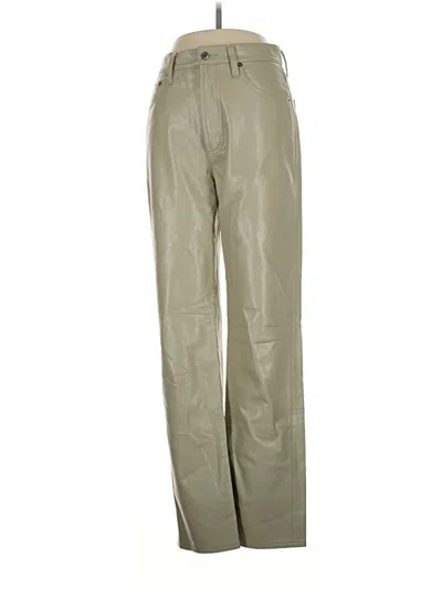 Pre-owned Agolde Casual Pants In Green