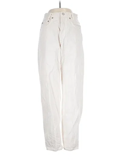 Pre-owned Agolde Casual Pants In Ivory
