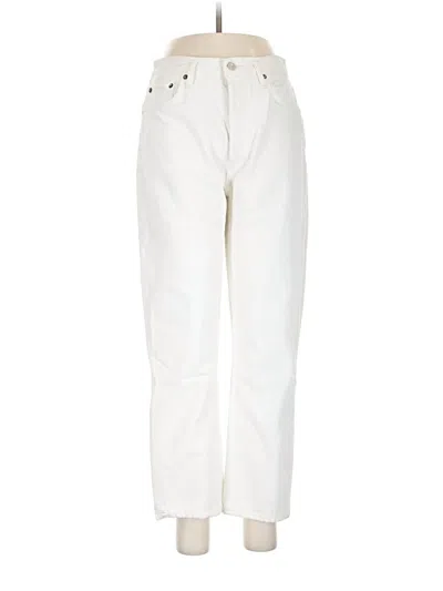 Pre-owned Agolde Casual Pants In Ivory