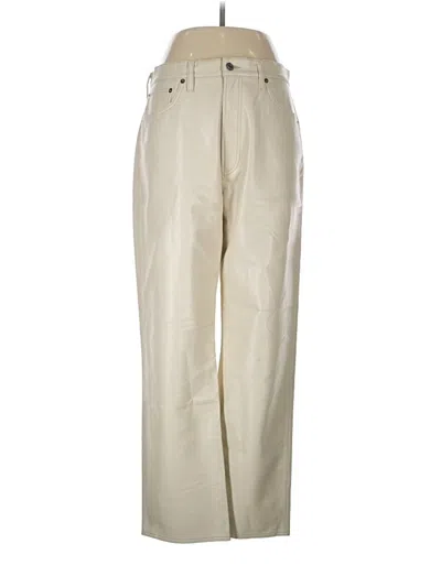 Pre-owned Agolde Casual Pants In Ivory