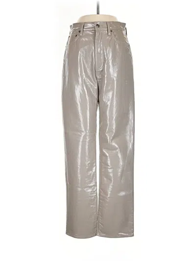 Pre-owned Agolde Casual Pants In Silver