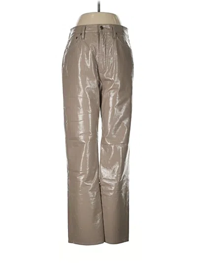 Pre-owned Agolde Casual Pants In Silver