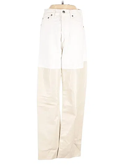 Pre-owned Agolde Casual Pants In White