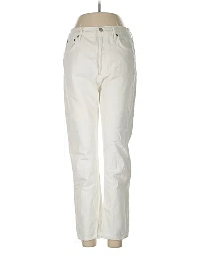 Pre-owned Agolde Casual Pants In White