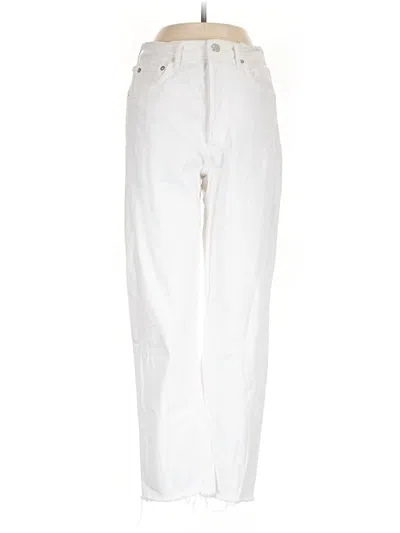 Pre-owned Agolde Casual Pants In White