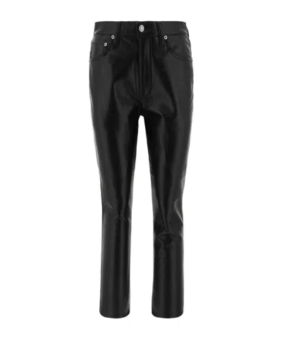Agolde Casual Pants With Belt Loops In Black