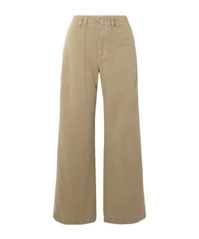 Agolde Casual Pants With Belt Loops In Brown