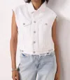 Agolde Charli Denim Vest In Polar