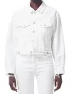 Agolde Charli Womens 100% Organic Cotton Organic Cotton Denim Jacket In Multi