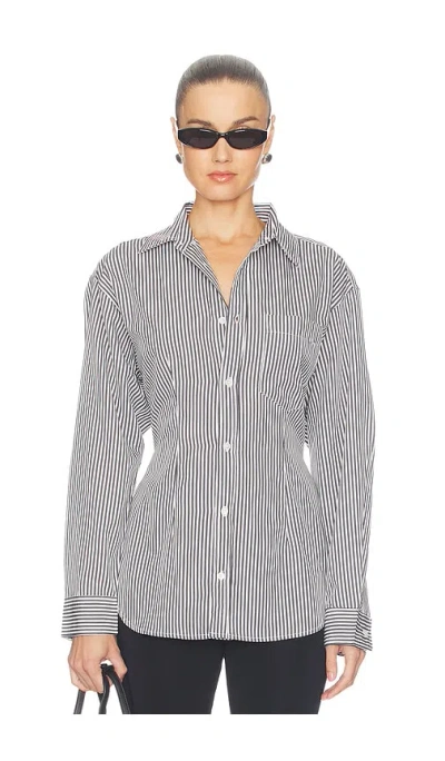 Agolde Cinch Shirt In Blue