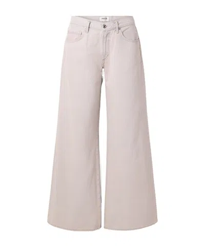 Agolde Clara Baggy Low-rise Wide-leg Jeans In Neutral