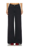 Agolde Ellis Wide-leg Jeans In Black