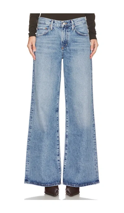 Agolde Clara Wide-leg Jeans In Blue