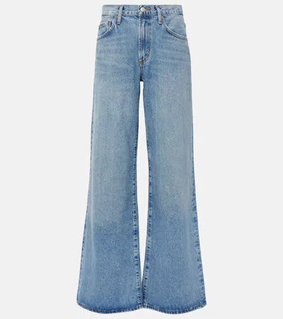 AGOLDE CLARA LOW-RISE WIDE-LEG JEANS