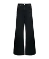 Agolde Clara Wide-leg Jeans In Black