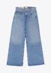 Agolde Light Blue Straight Boyfriend Jeans In Denim In Blue