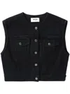 Agolde Leo Vest In Black