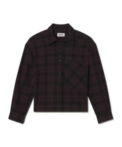 Agolde Comer Shirt In Root In Brown