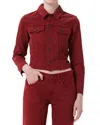 Agolde Contoured Jacket In Brown