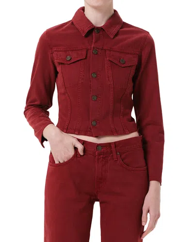 Agolde Contoured Jacket In Brown