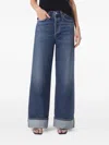 Agolde Control Turn-up Jeans In Blue