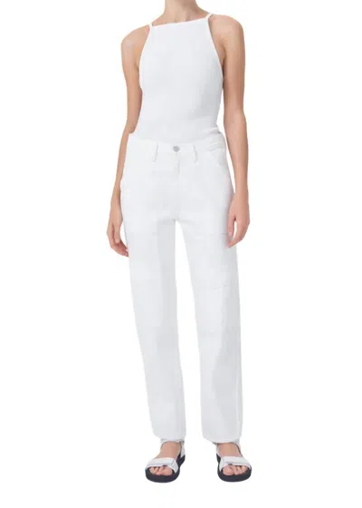 AGOLDE COOPER CARGO JEANS IN MILKSHAKE