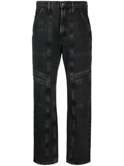 Agolde Cooper Cargo Jean In Panther In Panther (washed Black)