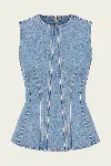 Agolde Corbin Shell Top In Blue