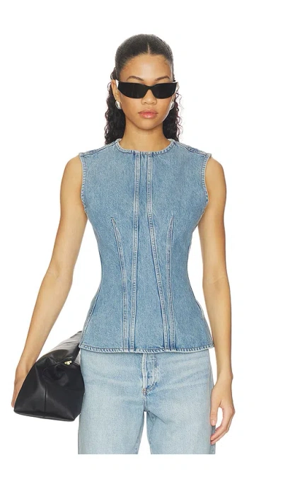 Agolde Corbin Shell Top In Blue