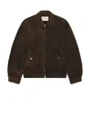 Agolde Torres Corduroy Jacket In Brown