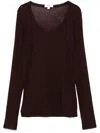 Agolde Corey Scoop Neck Tee In Infusion